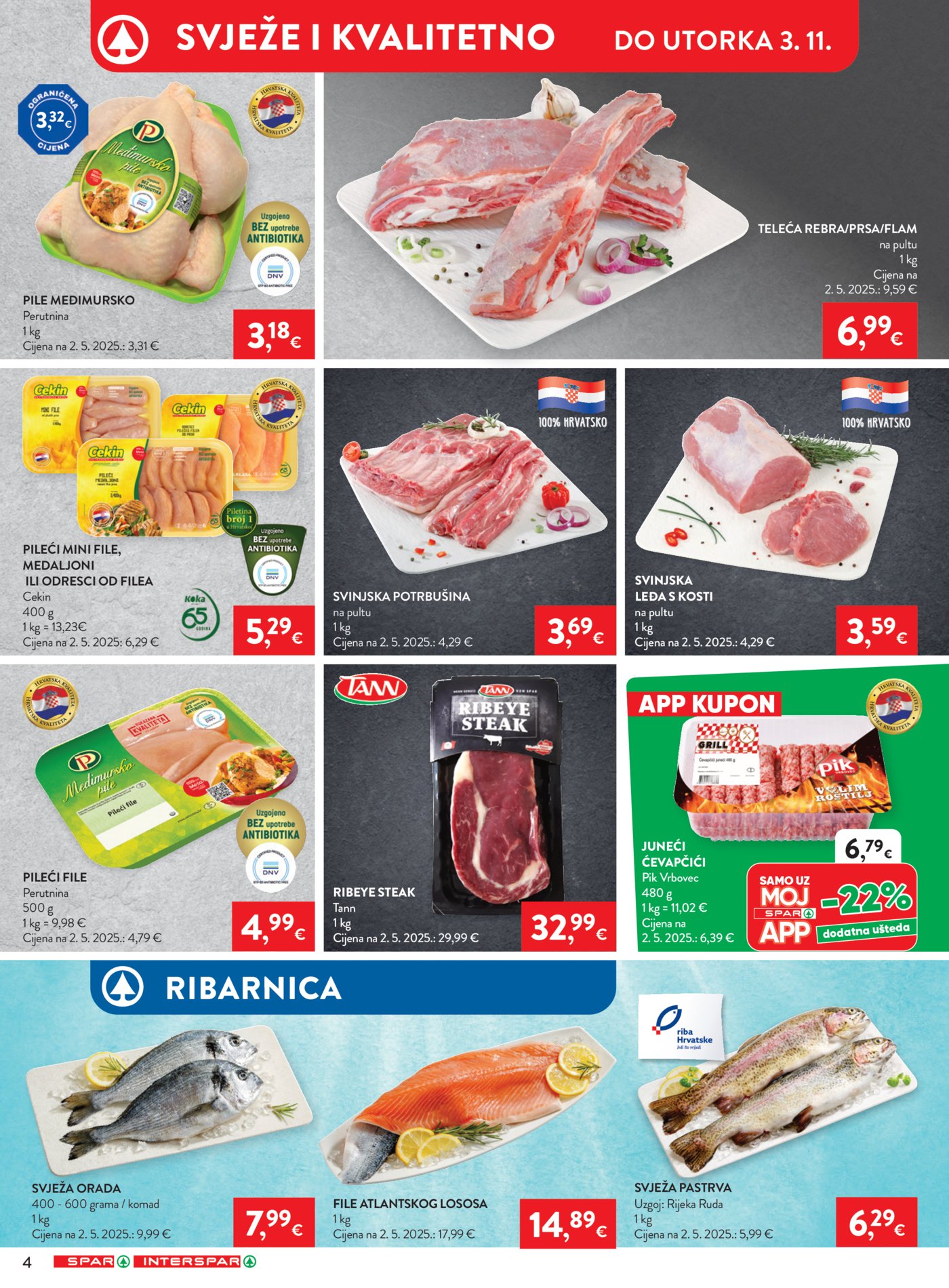 Spar interspar katalog Akcija 28.10. - 03.11.2026.
