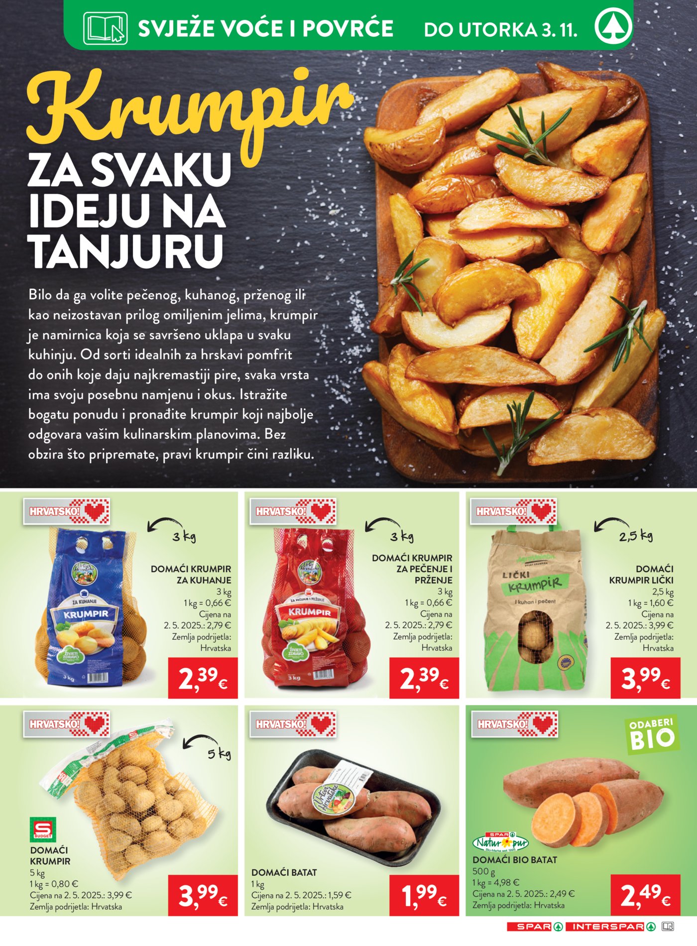 Spar interspar katalog Akcija 28.10. - 03.11.2026.
