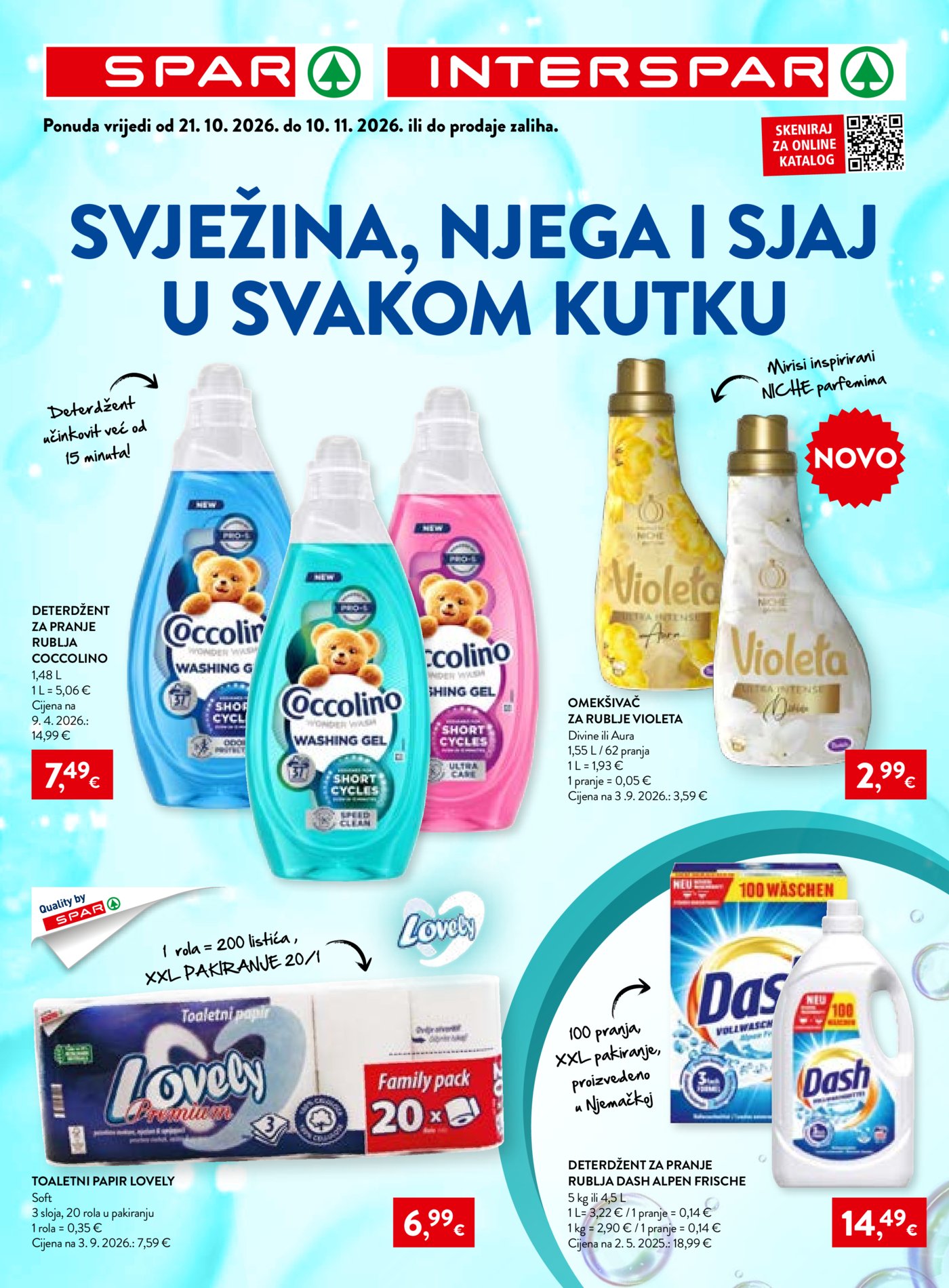 Spar interspar katalog Svježina 21.10. - 10.11.2026.