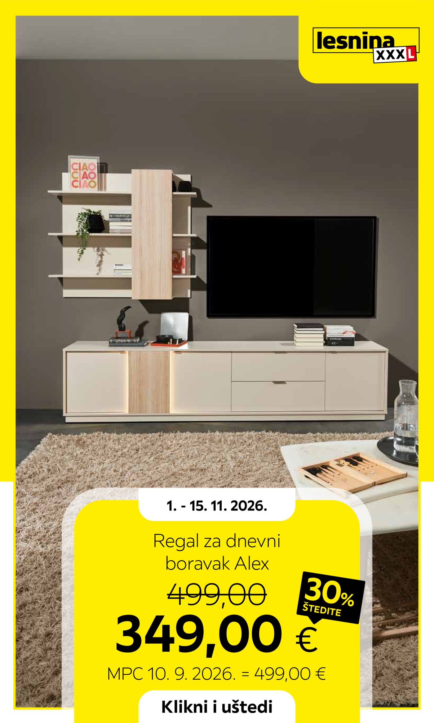 Lesnina katalog Akcija 01.11. - 15.11.2026.