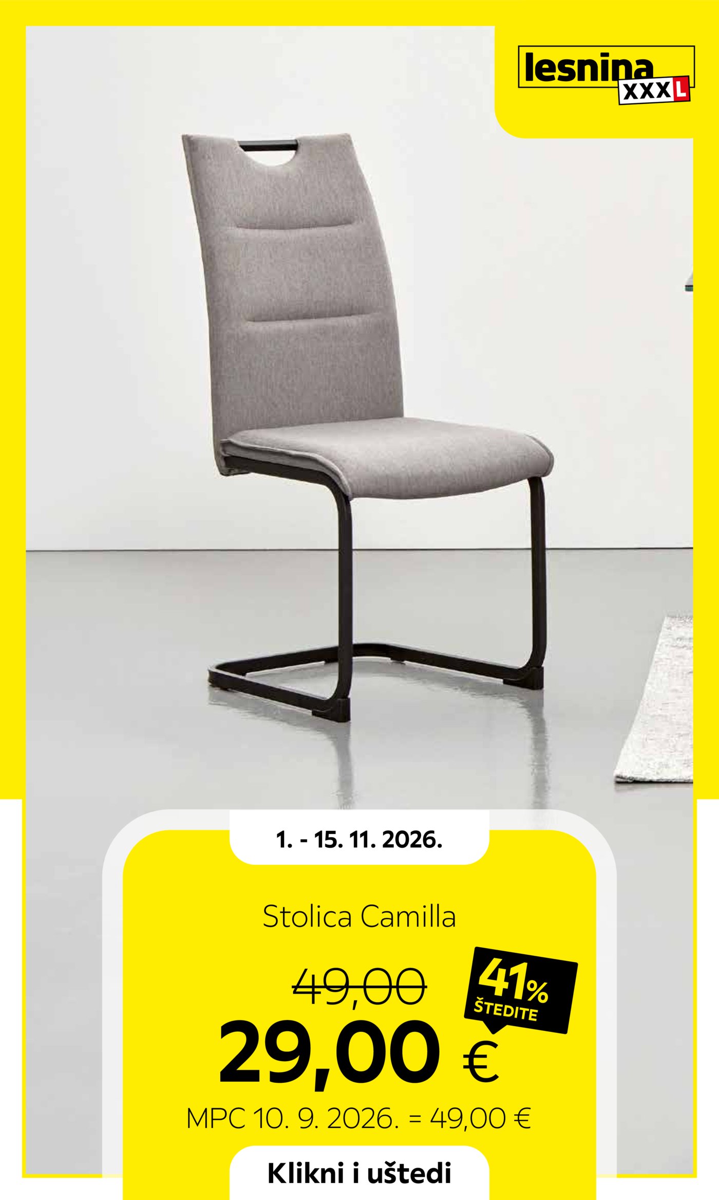 Lesnina katalog Akcija 01.11. - 15.11.2026.