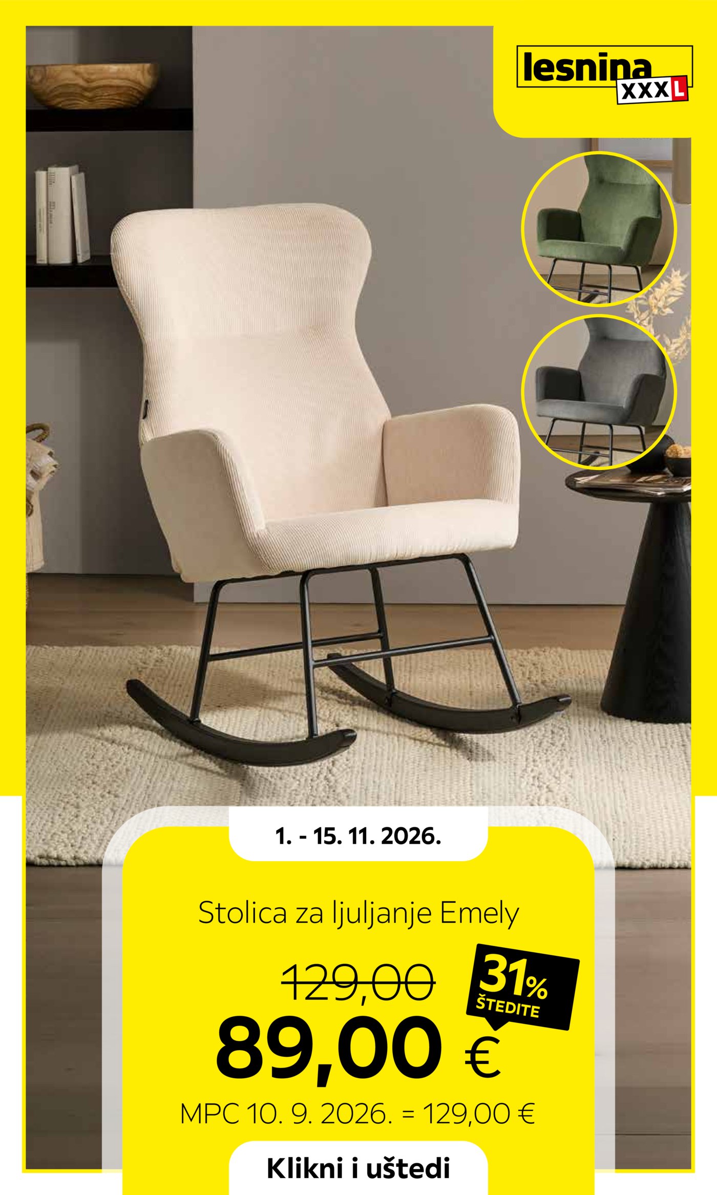 Lesnina katalog Akcija 01.11. - 15.11.2026.