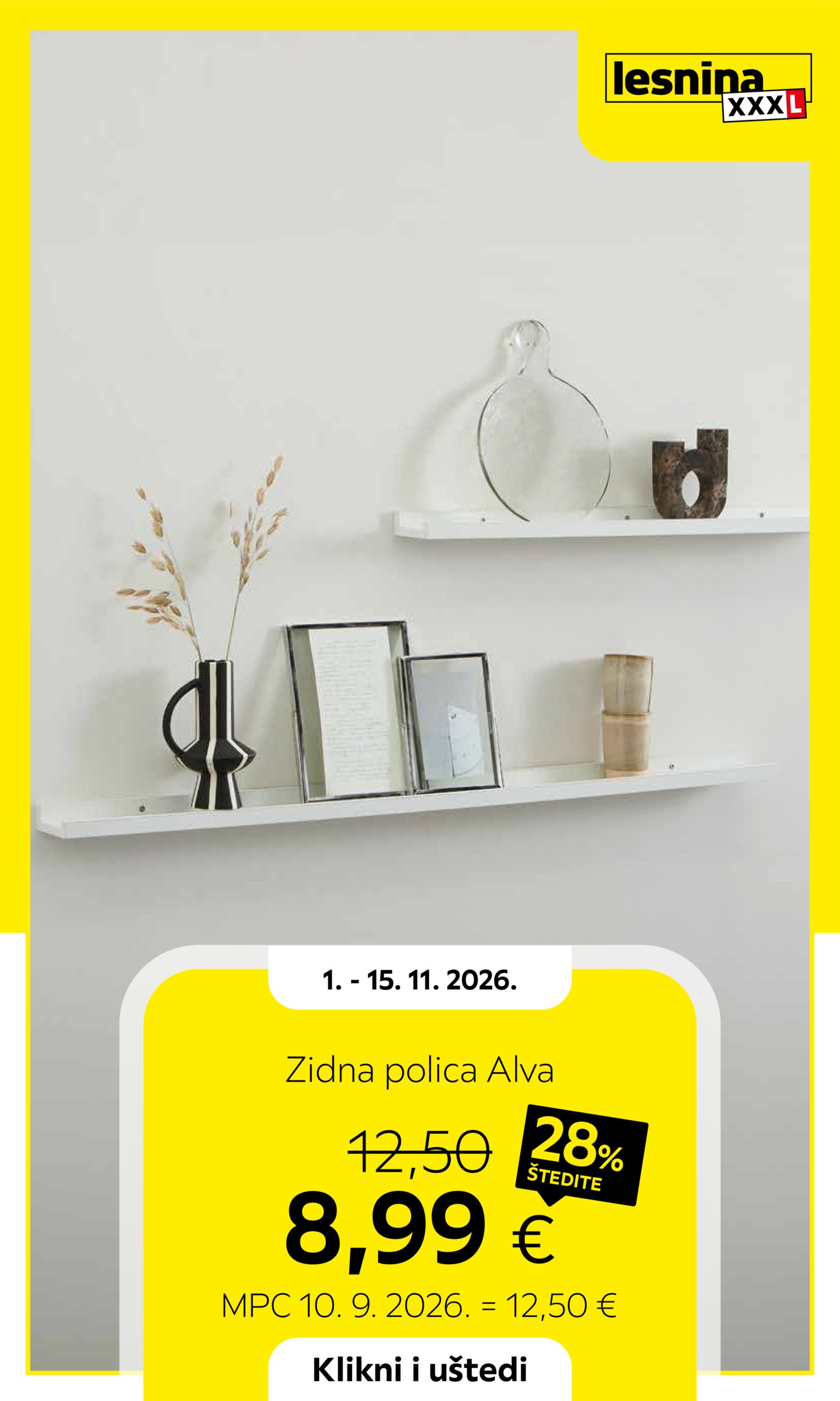 Lesnina katalog Akcija 01.11. - 15.11.2026.