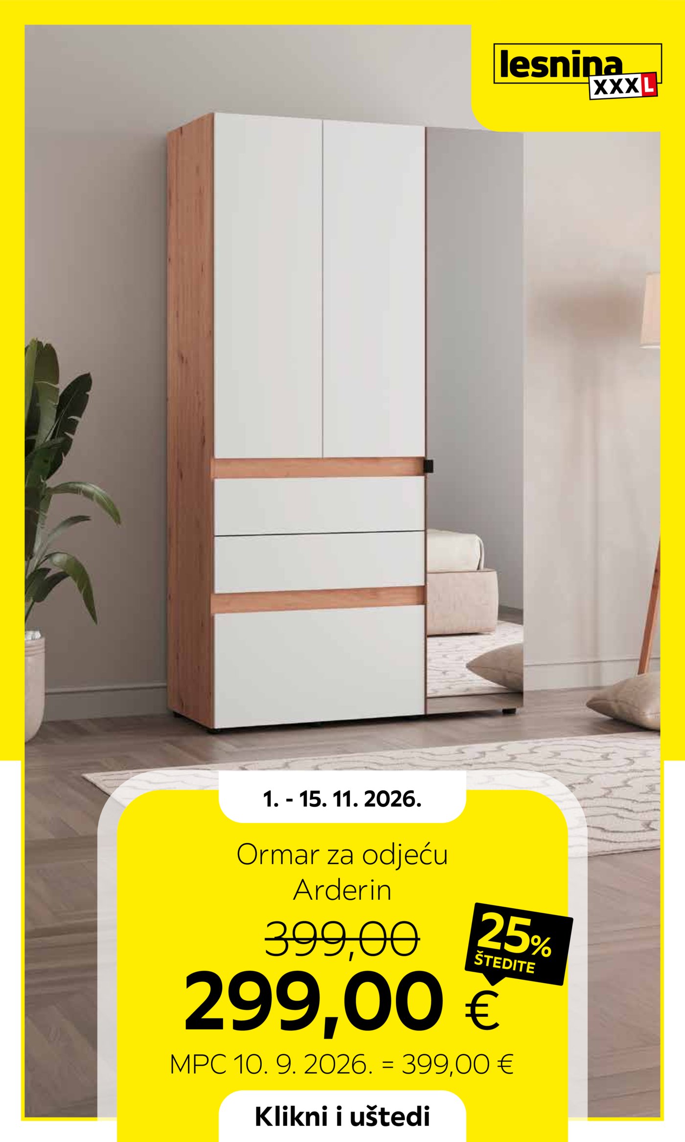 Lesnina katalog Akcija 01.11. - 15.11.2026.