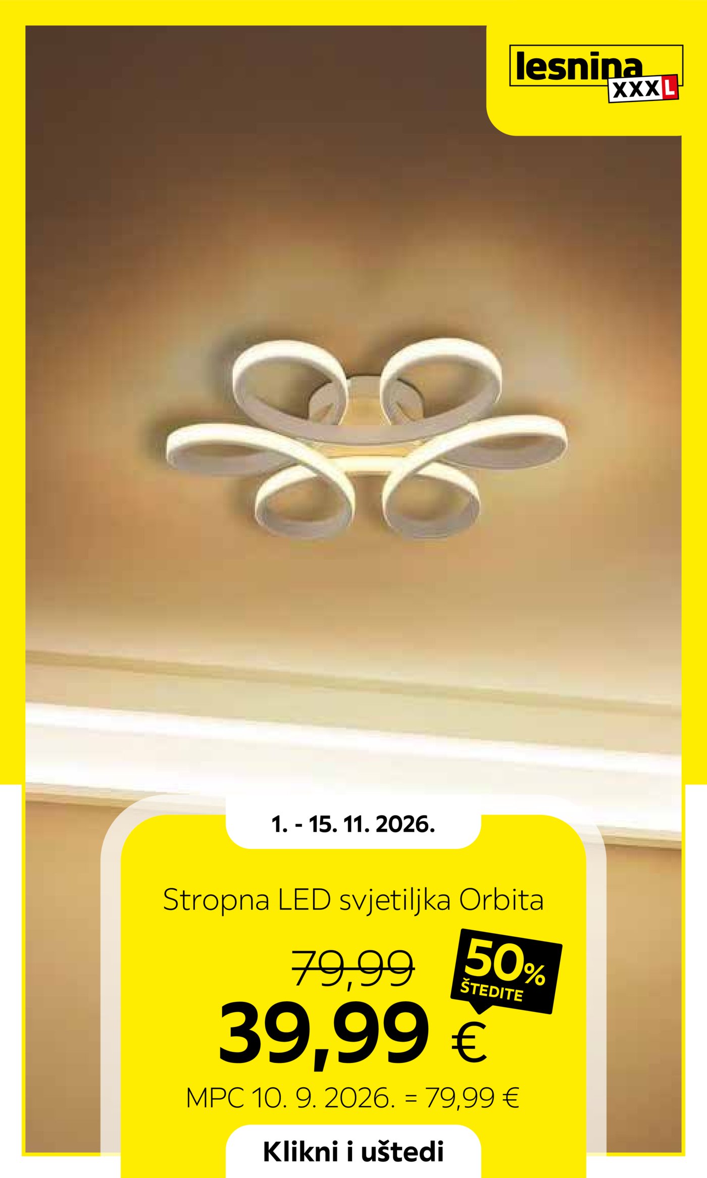 Lesnina katalog Akcija 01.11. - 15.11.2026.