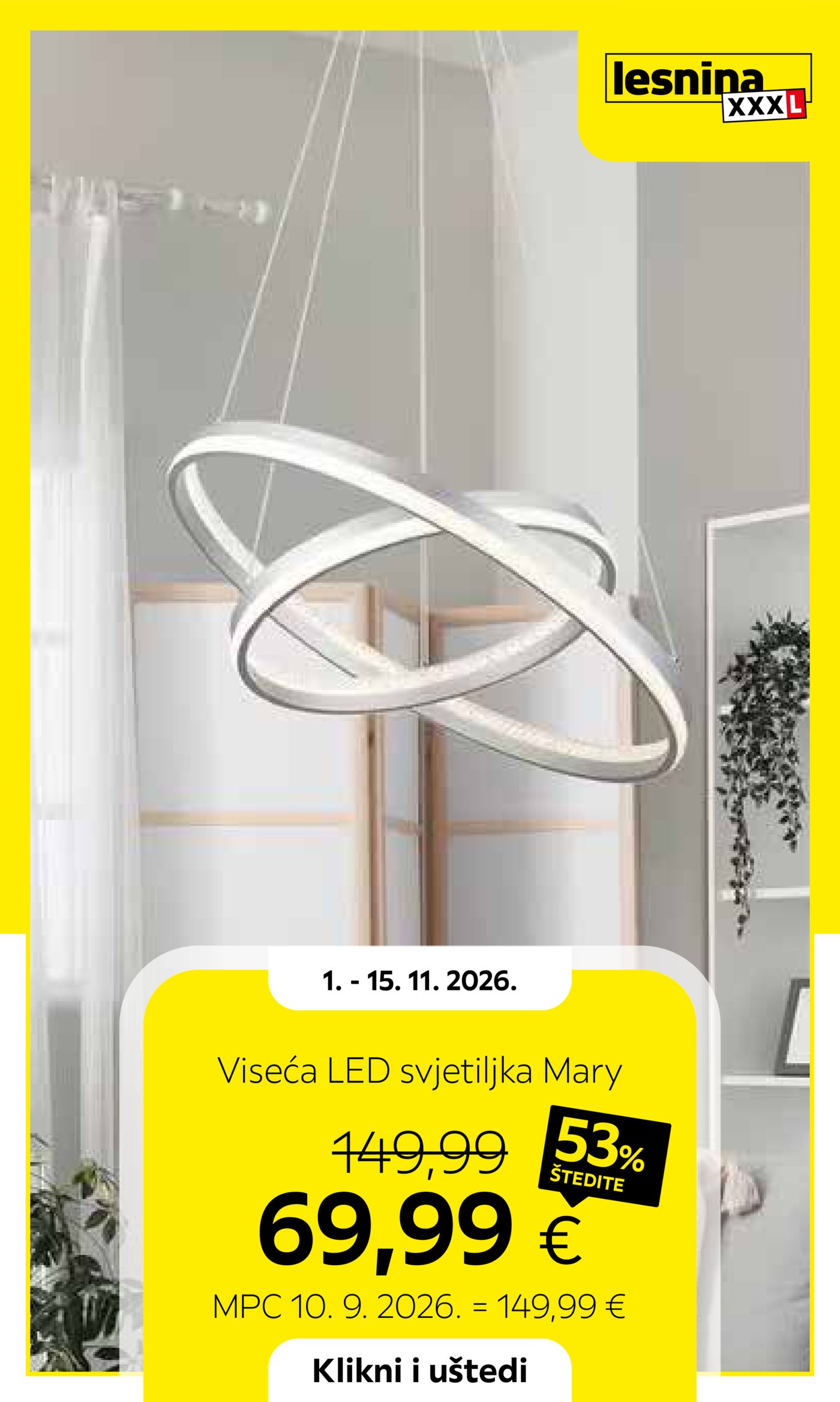 Lesnina katalog Akcija 01.11. - 15.11.2026.