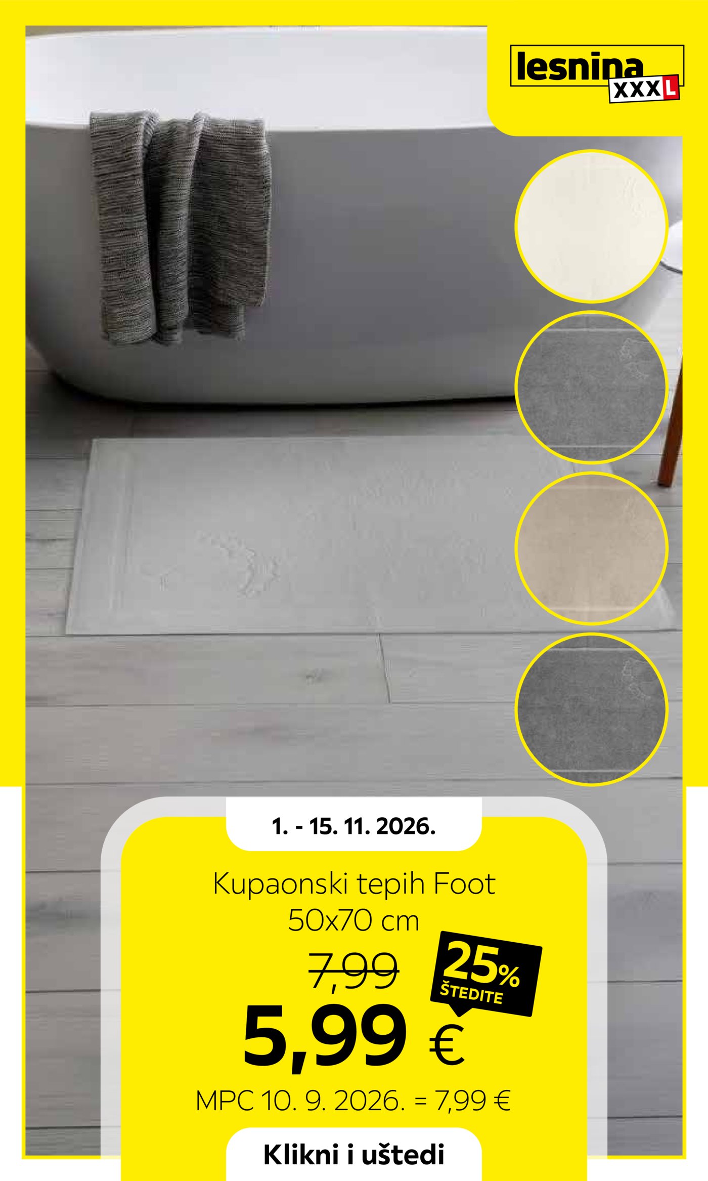 Lesnina katalog Akcija 01.11. - 15.11.2026.