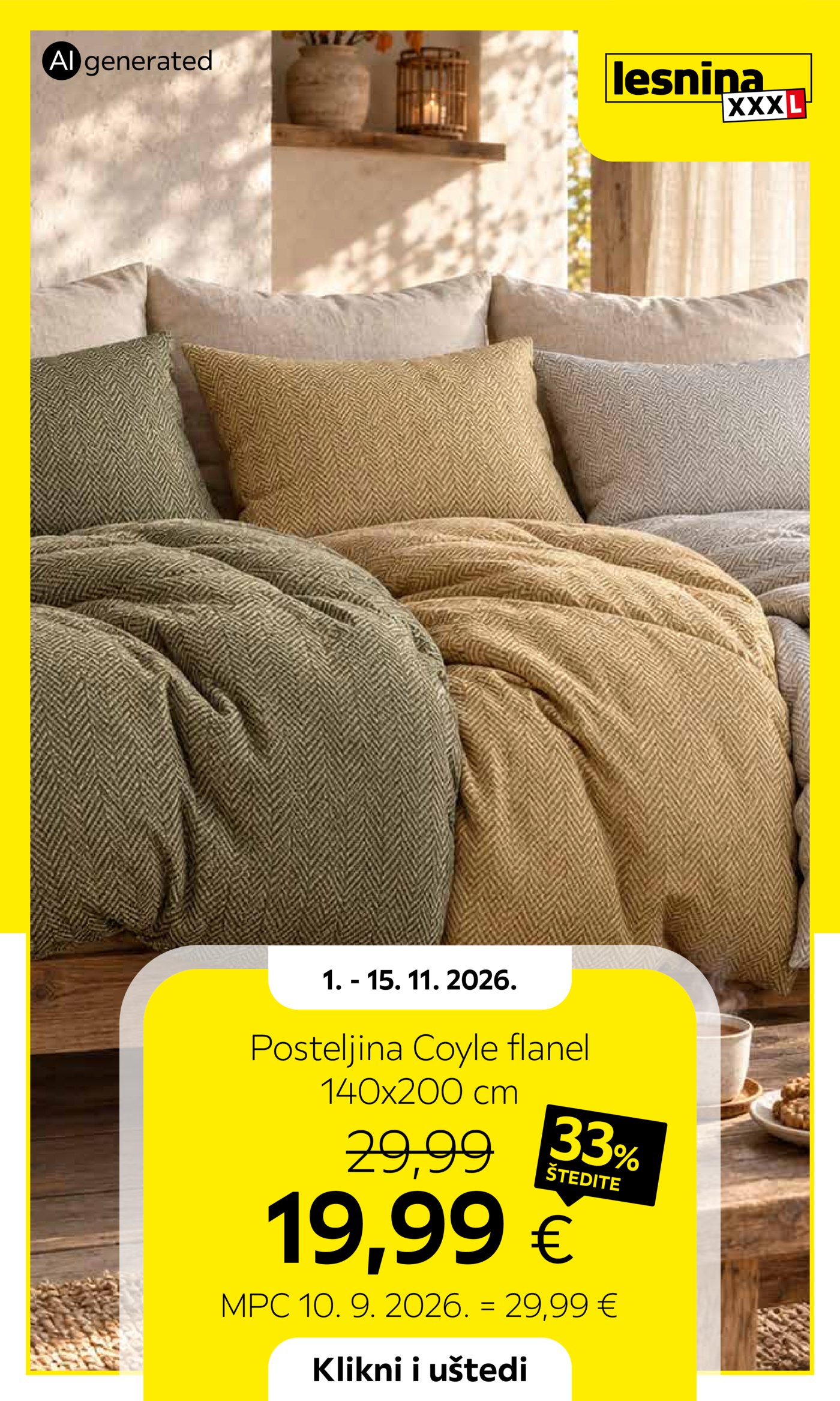 Lesnina katalog Akcija 01.11. - 15.11.2026.