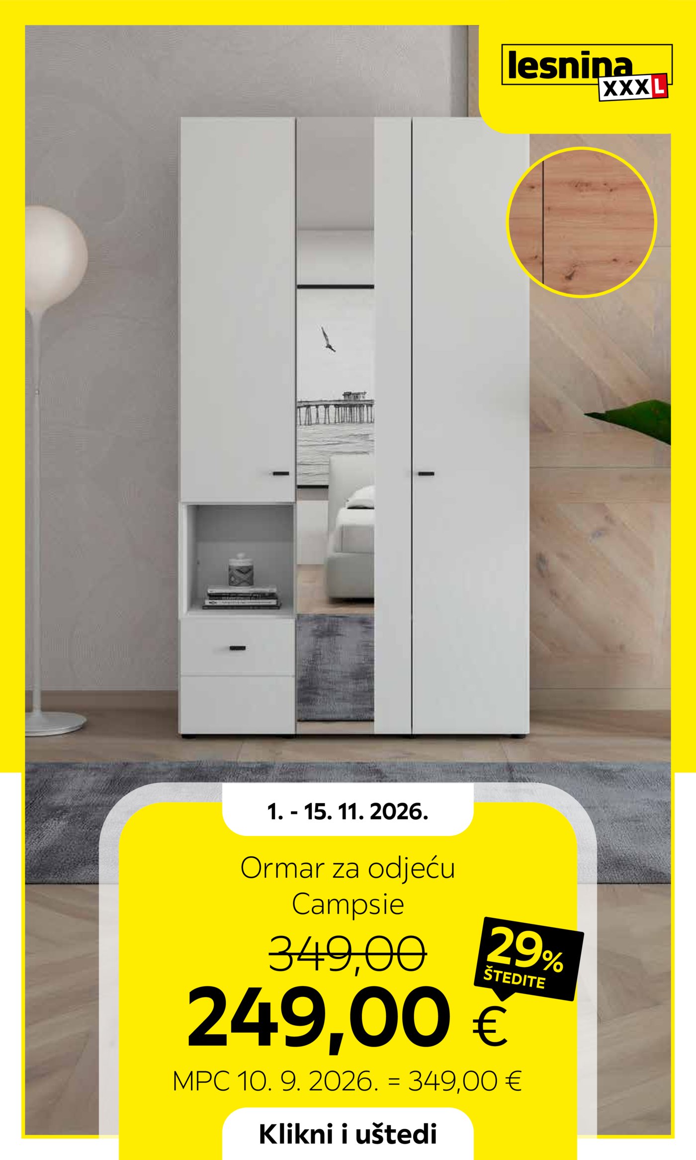 Lesnina katalog Akcija 01.11. - 15.11.2026.