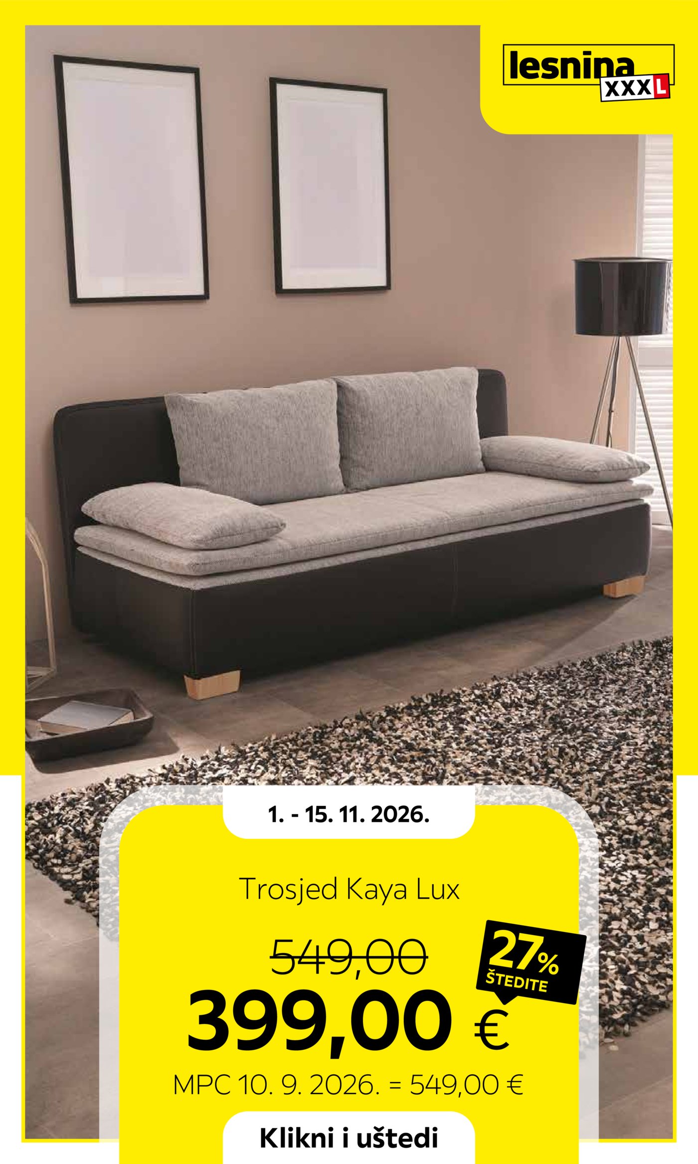 Lesnina katalog Akcija 01.11. - 15.11.2026.