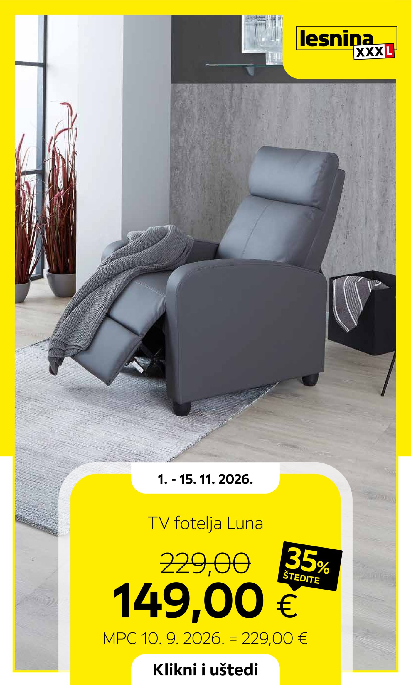 Lesnina katalog Akcija 01.11. - 15.11.2026.