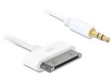 Kabel za Apple DeLOCK iPad/iPhone 4 30pin (M) na 1x 3.5mm Audio 1m bijeli 82702