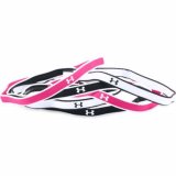 UA Mini Headbands, 6 pack, Black/Pink Sky