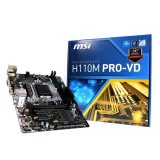 Matična ploča MSI H110M PRO-VD, Intel H110, DDR4, SATA, PCI-E, G-LAN, VGA, DVI, zvuk, USB 3.1, mATX, s. 1151