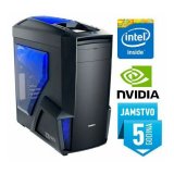 Računalo INSTAR Gamer Anubis, Intel Core i7 7700 up to 4.0GHz, 16GB DDR4, 1TB HDD, NVIDIA GeForce GTX1080 8GB DDR5, DVD-RW, 5 god jamstvo - AKCIJA