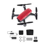 Dron DJI Spark Fly More Combo, Lava Red, FullHD kamera, 2-osni gimbal, upravljanje daljinskim upravljačem, crveni + dodatna oprema