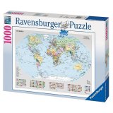 Slagalica RAVENSBURGER, Political World Map, politička mapa svijeta, 1000 komada