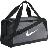 Nike Brasilia (Small) Training Duffel Bag, Grey/Black/White