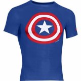 UA Alter Ego Short Sleeve Compression Shirt, Captain America