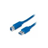 Manhattan Cable, superspeed usb 3.0, a-male/b-male, 2 m, blue, blister