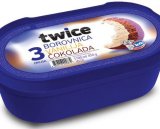 Sladoled borovnica-vanilija-čokolada Twice Ledo 1,7L