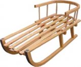 Drvene sanjke s ogradicom 90cm