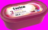 Sladoled jagoda vanilija čokolada Twice Ledo 1,7l