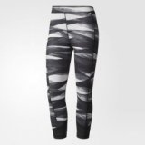 adidas TF TIG CA PR2 PRINT/GRETWO/BLACK, ženske tajice za fitnes, crna