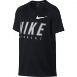 Nike B NK DRY TOP SS MILER GFX, majica, crna