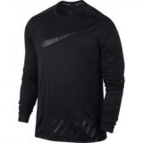Nike M NK DRY MILER TOP LS SSNL GX, muška majica za trčanje, crna