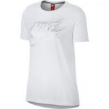 Nike W NSW ESSNTL TOP SS METLLIC, jakna, bijela