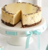 Stalak za torte keramički s mašnom u boji 25 cm