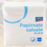 Salvete Aro bijele jednoslojne 33x33 cm 100/1