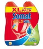Deterdžent za strojno pranje posuđa Gold gel Somat 2x600ml