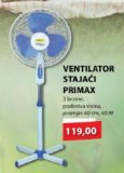 Ventilator stajaći Primax 40 cm