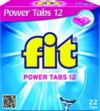 Tablete za strojno pranje posuđa Fit Power Tabs 12 22/1