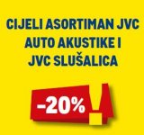 -20% na cijeli asortiman JVC auto akustike i JVC slušalica