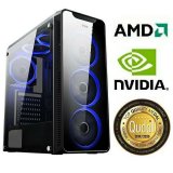 Računalo INSTAR Gamer HYDRA, AMD Ryzen 5 3400G up to 4.2GHz, 8GB DDR4, 256GB NVMe SSD, Nvidia GeForce GTX1650 4GB, no ODD, 5 god jamstvo - PROMO