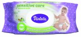 Dječje vlažne maramice Violeta Sensitive s bademovim mlijekom 56/1 1 pak + 1 pak gratis