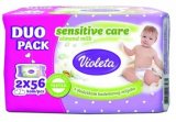 Maramice Baby soft sensitive Violeta 2x56 kom