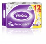 Toaletni papir strong&soft 3 sloja Violeta 12 rola