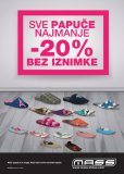 Mass letak Najmanje -20% na sve papuče 30.11.-06.12.2017.