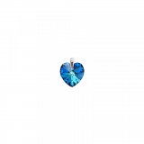 Privjesak Kristal Swarovski Srce 18mm Bermuda Blue