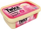 Sladoled vanilija-jagoda Twice 1 L