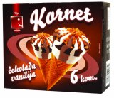 Sladoled kornet čokolada - vanilija Smiješak 6x110 ml