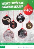 Pevec letak Veliko sniženje Božićnih ukrasa od 19.12.2017. do 15.1.2018.