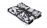 Kuhinjske krpe Sissi 50x70 cm, set 4/1 crna