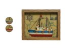 Dekoracija za zid Ship 4x28x22cm više motiva