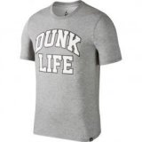 Nike jordan rise "dunk life" basketball t-shirt, majica, siva