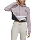 Adidas cropped hoodie, ženski pulover, roza, originals